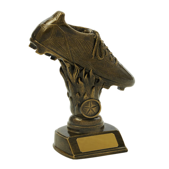 Quality Resin Football Boot on Base 225mm